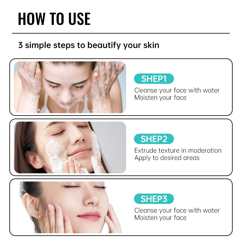Crème Anti-Acné à l'Acide Salicylique Réparation Anti-Acné Rougeurs Boutons Nettoyage Profond des Pores Contrôle du Sébum Hydratation Soin de la Peau